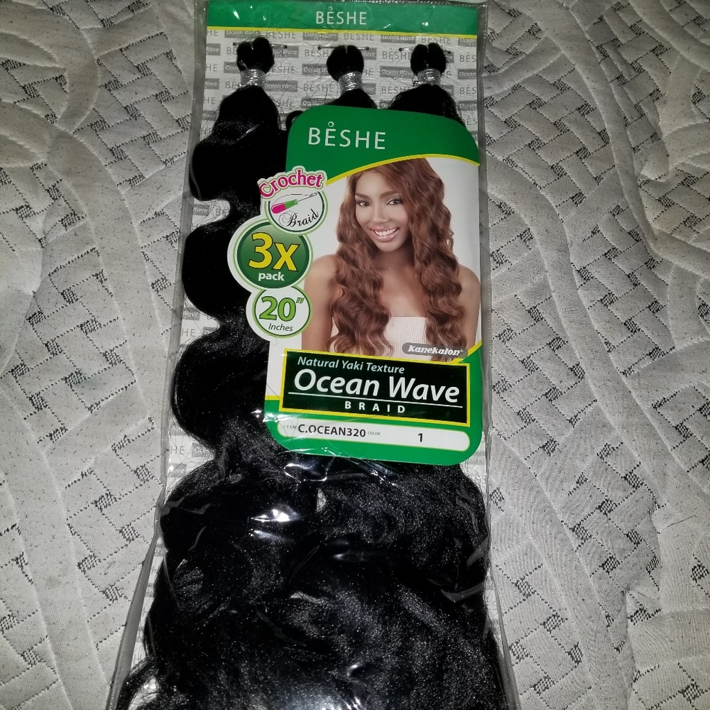 COPY - 5 for $20 NWT Womens Beshe 3 Pack 20" Ocean Wave Braid